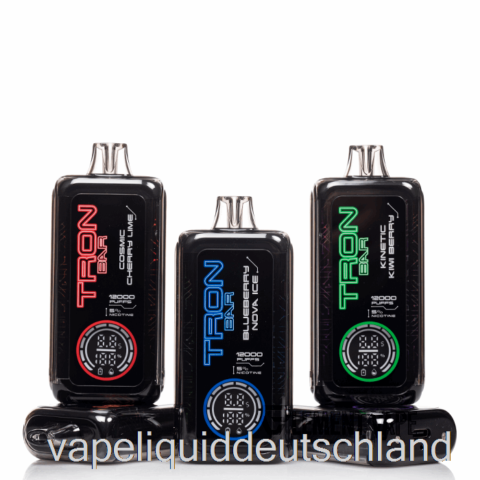 Tron Bar 12k Einweg-Neon-Mint-Eis-Vape-Flüssigkeit